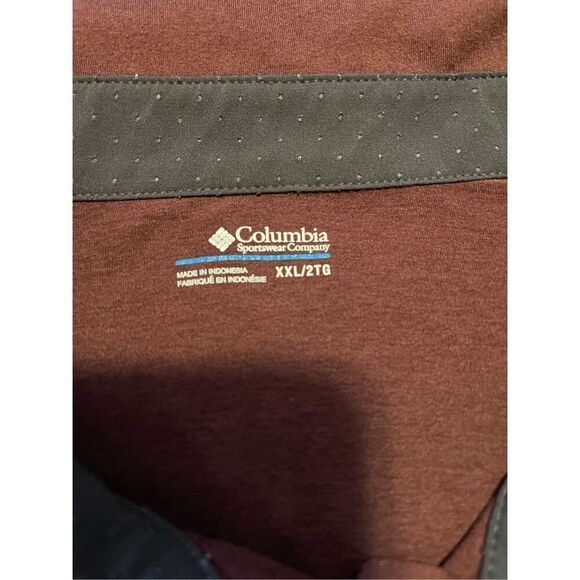 Columbia Mens Dark Brown Omni-Wick Collared Short Sleeve Polo Shirt Size 2XL - Picture 14 of 15